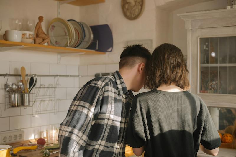 couples cooking together